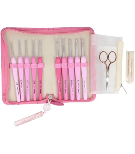 Amazon.com: ETIMO Rose Crochet and Lace Needle Set with Cushion