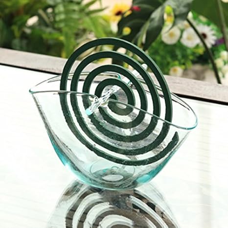 Amazon Co Jp Bali Direct 蚊取り線香ホルダー ガラス蚊取り線香置き バリガラス 蚊取り線香ケース 虫よけ Zr ホーム キッチン