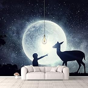 Wall Murals for Bedroom Fantasy View Mystery Collage Removable Wallpaper Peel and Stick Wall Stickers - 66x96 inches