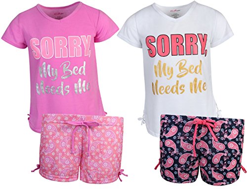 dELiA*s 2-Pack Girls Pajama Sleepwear Short Set (2 Full Sets) (7/8, Bed Needs Me)' - Thumbnail 6