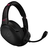 ASUS ROG Strix Go 2.4 Electro Punk Wireless Gaming Headphones with USB-C 2.4 GHz Adapter | Ai Powered Noise-Cancelling Microp