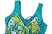wantdo Women's Plus Size Swimdress Flower Printed Swimwear Cover Up Swimsuits Greenbanana US 18W-20W