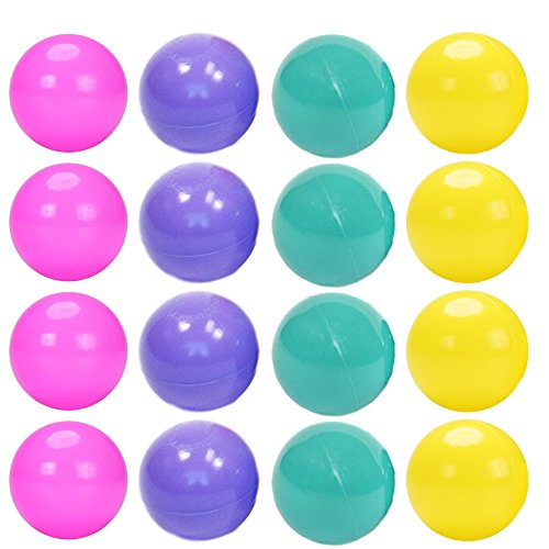 Playz Princess Edition Soft Plastic 200 Play Balls - Crush Proof, No Sharp Edges, Non Toxic, Phthalate & BPA Free - Use in Baby or Toddler Ball Pit, Play Tents & Tunnels for Indoor & Outdoor