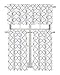 Regal Home Collections Shabby Lattice Kitchen Curtains, Assorted Colors, (Gray)