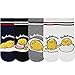KONY Women's Funny Cartoon Japanese Animation Crew Socks Casual Cotton Gudetama Egg Socks Gift (Gudetama slothfully - 5 Pairs)