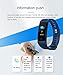 feifuns Fitness Tracker, Activity Tracker Heart Rate Blood Pressure Monitor Bluetooth Smart Wristband Bracelet, Waterproof Fitness Watch with Replacement Band for Android & IOS (Black+Purple Band)