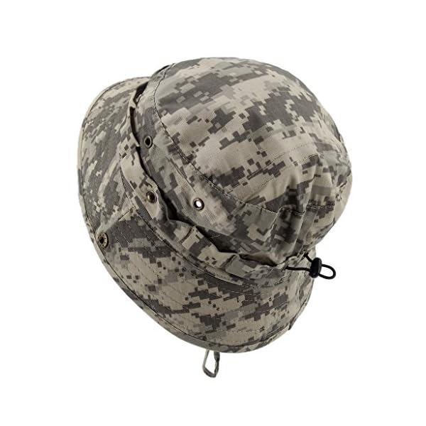 LETHMIK-Camouflage-Outdoor-Bucket-Hat-Adjustable-Hunting-Fishing-Boonie-Hat-with-Snap-Brim