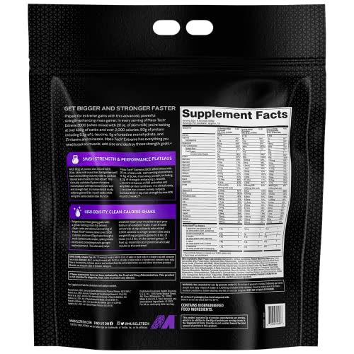 Muscletech Mass Gainer Protein Powder, MassTech Extreme 2000, Muscle