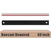 BOOSANT 60 INCH Ceiling Fan Downrod With Extended Wires,1 inch Outside Diameter, Extension Rod Only Ceiling Fans Compatible, 