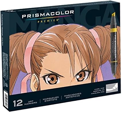 Amazon Com Prismacolor 1759444 Premier Double Ended Art Markers Fine And Chisel Tip Manga Colors 12 Count Permanent Markers Office Products