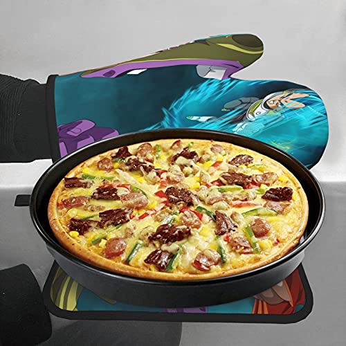 Xiaoxian Dra-gon Ba-ll Z 99 Hittebestendige Keukenovenhandschoenen, ovenhandschoenen en potdekselhandschoenen veilig… - Image 8