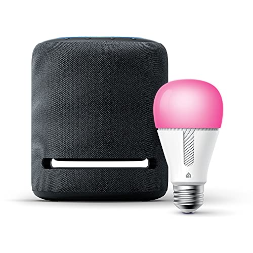 Echo Studio – High-fidelity smart speaker with TP-Link Color Bulb