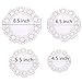 OJYUDD 400 Pack Round Lace Paper Doilies,Lace Paper Placemats for Food, Cake, Crafts, 4 Assorted Sizes (White)