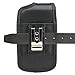 XXL Size Samsung Galaxy S6, S6 Edge, S5, HTC ONE M9,M8S, M8 Premium Vertical Nylon Belt Clip Holster Pouch Case Cover (Fits Phone with Otter Box Defender/LIFEPROOF/Extended Battery or Thick Case