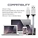 EverDigi 3Pack 3FT Lightning to USB Cable, Premium Nylon Braided Charging Cable Cord Compatible with iPhone 7/7 Plus/6/6s/6 plus/6s plus, iPhone 5/5s/5c,iPad, iPod & More (White)