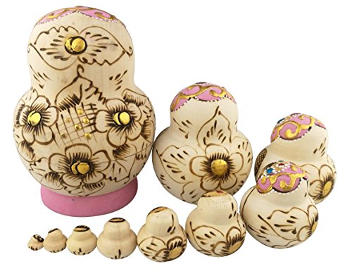 2 Beautiful+Handmade+Matryoshka+Birthday+Decoration