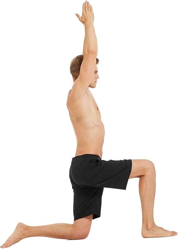 Amazon.com: BALEAF Pantalones cortos de yoga para hombre ...