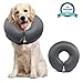 MIDOG Inflatable Dog Neck Donut Collar Alternative After Surgery, Soft Protective Recovery Cone for Small Medium Large Dogs and Cats Puppies - Alternative E Collar (Gray, L)