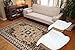 Oriental Traditional Isfahan Persian Area Rugs Beige Brown 2 x 7'6