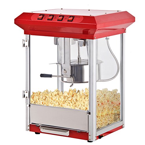 Clevr Commercial Retro 8oz Popcorn Machine Top Popcorn Popper Machine Buy Online in UAE