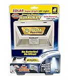 New Atomic Beam SunBlast by BulbHead Solar Powered LED Motion Activated Security Light, Industrial Strength Adhesive for Easy Installation (Atomic Beam SunBlast 1 Pack) …