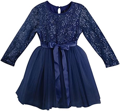 Designer Kidz Baby Girls Navy Glitter Matilda Tutu Christmas Dress 6-12M
