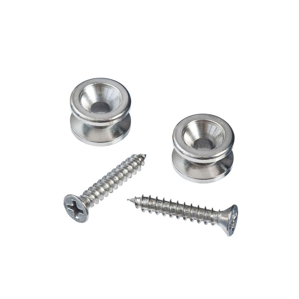 Planet Waves Solid Brass End Pins - Chrome (Pair)