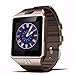 DZ09 smart watch latest card Bluetooth support Android Apple system, watch mobile phone Android smart mobile phone watch,Brown