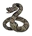 Striking Diamondback Rattlesnake Snake Statue Figurine by Private Label