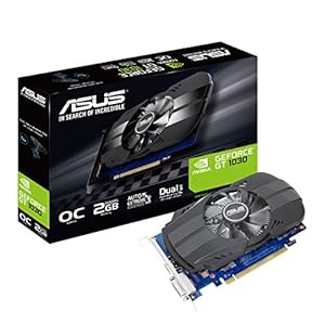 Asus Phoenix GeForce PH-GT1030-O2G grafische kaart (Nvidia, PCIe 3.0, 2GB GDDR5-geheugen, HDMI, DVI)