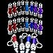 Kicko Mini LED Flashlights Keychain 24 Pack Assorted Colors - 2.5 Inches Mini Plastic Pocket Torch - 5-Bulb LED Keyring for Camping, Kids, Party Favor, Goody Bag Filler, Prize, Pocket Size