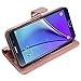 LK Case for Galaxy Note 5, [Wrist Strap] Luxury PU Leather Wallet Flip Protective Case Cover with Card Slots and Stand for Samsung Galaxy Note 5 (Rose Gold)