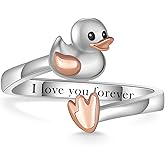 Daixiya 925 Sterling Silver Adjustable Animal Open Ring Animal Jewelry Gifts for Women