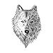 WYUEN 5 PCS New Design Wolf Body Temporary Tattoo Men Fake Tattoo Sticker Women Body Art 9.8X6cm (FA-156)