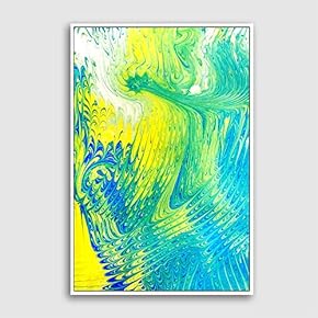 Framed Canvas Wall Art for Living Room, Bedroom Watercolor Seperate in Water Canvas Prints for Home Decoration Ready to Hanging - 16x24 inches