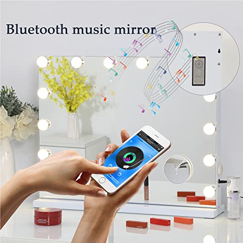 Fenair Hollywood Vanity Mirror with Lights with Bluetooth, Lighted
