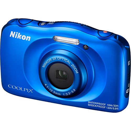 Nikon-COOLPIX-W100-132MP-Waterproof-Digital-Camera-Blue-32GB-SDHC-High-Speed-Memory-Card-Accessory-Bundle