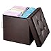 Ollieroo Faux Leather Folding Storage Ottoman Bench Seat Foot Rest Stool (15