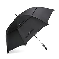 G4Free 62 Inch Automatic Open Golf Umbrella Extra Large Oversize Double Canopy Vented Windproof Waterproof Stick Umbrellas