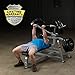 Body-Solid Pro ClubLine (LVBP) Adjustable Leverage Gym Bench - Converging Chest & Bench Press Machine with Sealed Bearings and Gas-Assisted Start Positions