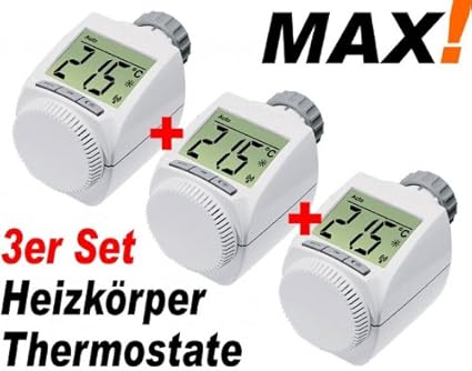 MAX! Heizkoerperthermostat 3er Set