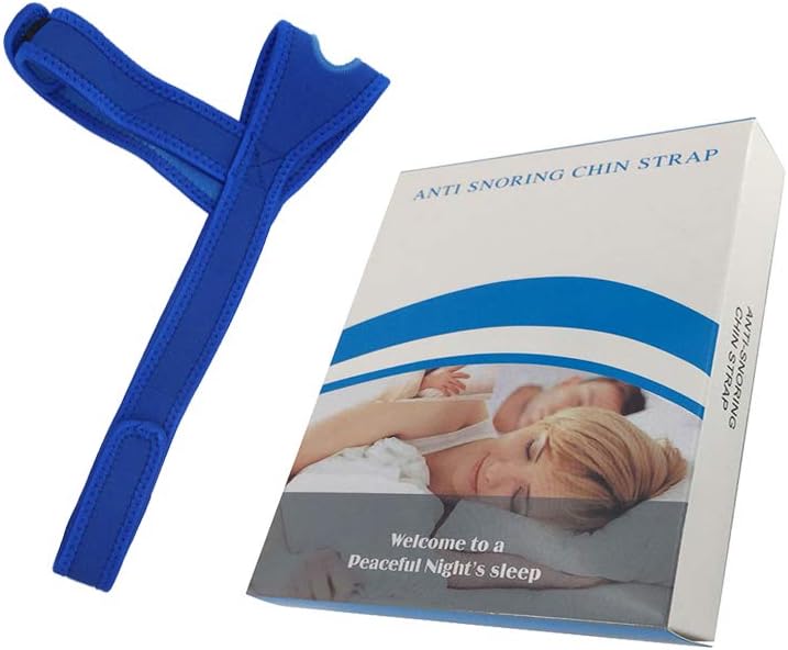 COOAK Anti Snoring Chin Strap for Cpap Users, Stop Snoring Devices and Snoring Solution, Effective Anti-snoring Chin Strap for Men Women New Design Adjustable Anti Snore Chin Strap Sleep Aids- Blue: Health & Personal Care