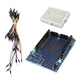 Zitrades Prototyping Prototype Shield + Mini Breadboard + Free Jumper Cable for Arduino UNO Maga Nano DUE Robot
