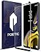 Galaxy Note 9 Screen Protector, Poetic [HD Clear][Case Friendly][Anti-Fingerprint] Premium Tempered Glass Screen Protector for Samsung Galaxy Note 9 Black