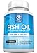Fish Oil Pills - Extra Strength Omega 3 Supplements with EPA + DHA & 2400 mg Fatty Acids - Lemon Flavored for No Fish Burps - Supports Immune System, Joints, Inflammation & Weight Loss - 120 Count