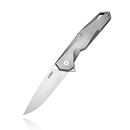Kubey Titan Klappmesser [KU046] Extra Scharf Taschenmesser | D2 Stahl Flipper Unterstützung Beim Öffnen Klappmesser mit Clip 