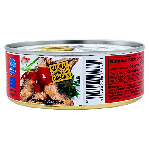 MW POLAR FRIED BRISLING SARDINES IN TOMATO SAUCE, 8.47 OZ (PACK OF 1)