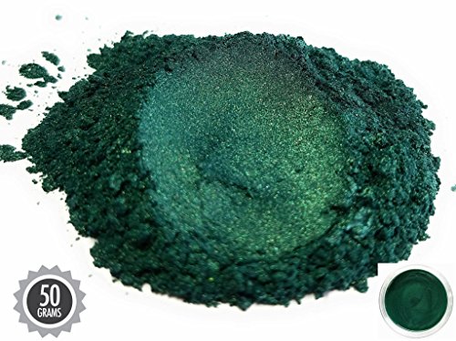 Eye Candy Pearls 50gr Dark Ocean Green Mica Powder Pigments (Resin, Paint, Epoxy, Soaps, Nail Polish, Liquid Wraps)