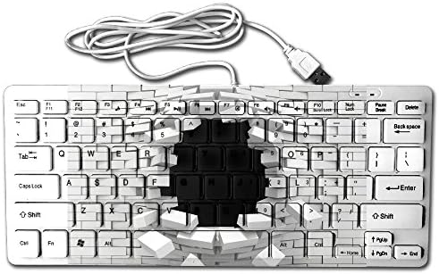 Flexible Types In Kotlin Gaming Keyboard 28.5×12×2.2cm Slim Design