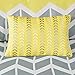 Intelligent Design Cozy Comforter Set Geometric Design Modern All Season Vibrant Color Bedding Set with Matching Sham, Decorative Pillow, Twin/Twin XL, Nadia, Yellow 4 Piece